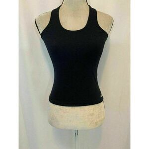 Blue Fish Scoop Neck Fitted Athletic tank top